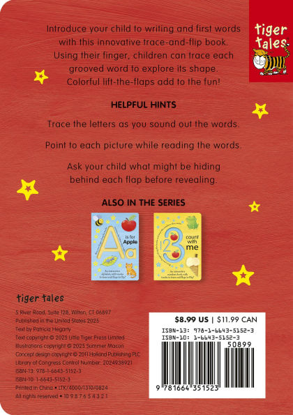 First Words: An interactive book, with tracks to trace and flaps to lift!