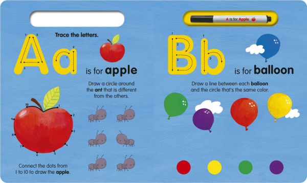 A is for Apple Wipe-Clean: My First Wipe-Clean Book