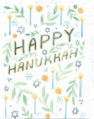 Happy Hanukkah Watercolor Hanukkah Boxed Cards