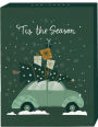 Tis the Season Green Car Holiday Boxed Cards