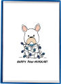 Happy Paw-Nukkah Frenchie Holiday Boxed Cards