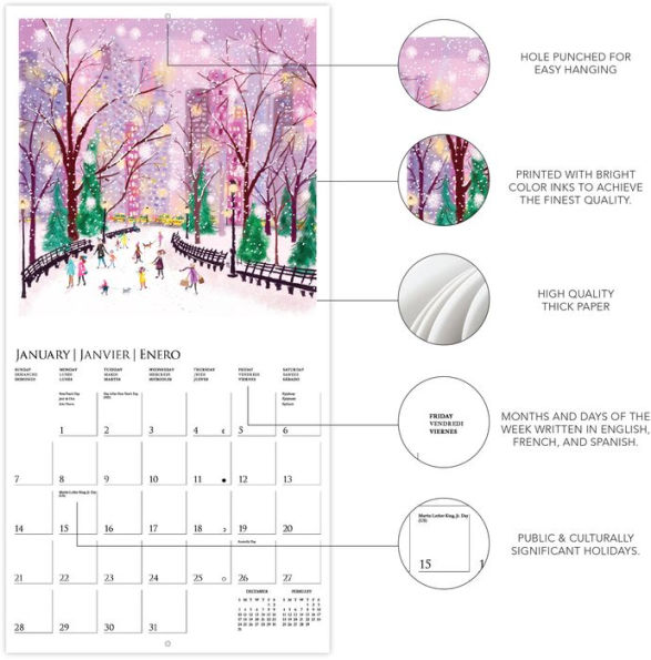 2024 Joyful Landscapes Wall Calendar by Graphique de France Barnes