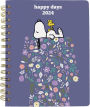 2023-2024 Peanuts Floral 6x8 Spiral Vegan Leather Planner