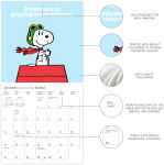 Alternative view 3 of 2025 Peanuts Mini Calendar