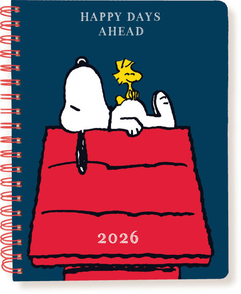 2025-2026 Peanuts Happy Days Ahead 8x10 Frosted Cover Planner