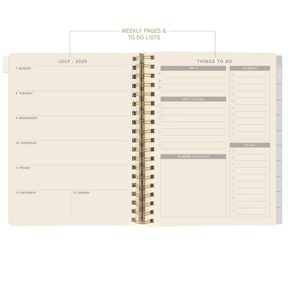 2025-2026 Peanuts Happy Days Ahead 8x10 Frosted Cover Planner