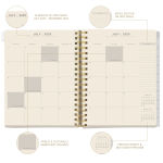 Alternative view 3 of 2025-2026 Peanuts Happy Days Ahead 8x10 Frosted Cover Planner