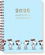 2025-2026 Peanuts Snoopy and Books 8X10 Spiral Vegan Leather Planner