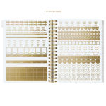 Alternative view 4 of 2025-2026 Peanuts Snoopy and Books 8X10 Spiral Vegan Leather Planner