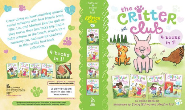 The Critter Club 4 Books in 1! #3: Ellie and the Good-Luck Pig; Liz and the Sand Castle Contest; Marion Takes Charge; Amy Is a Little Bit Chicken