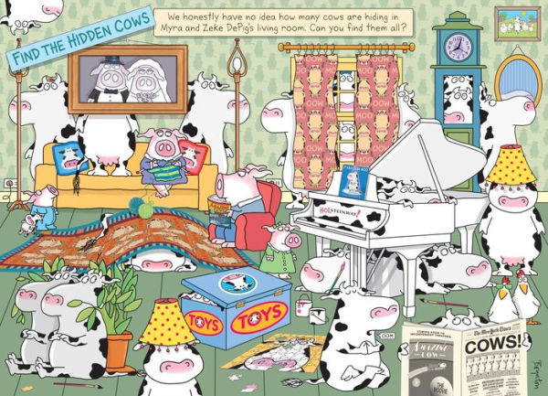 Hidden Cows: 1000-Piece Puzzle