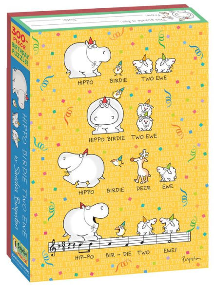 Hippo Birdie Two Ewe: 300-Piece Birthday Puzzle!