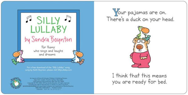 Silly Lullaby: Oversized Lap Board Book