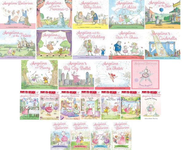 Angelina Ballerina 4 Ballet-Filled Chapter Books 1!: Best Big Sister Ever!; Ballerina's Ballet Tour; and the Dancing Princess; Fancy Dress Day