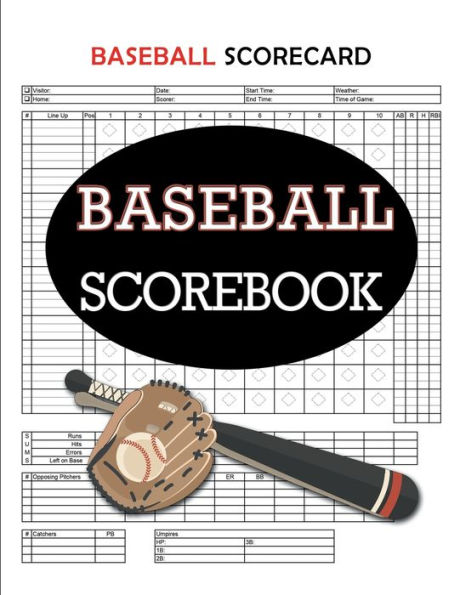 Baseball Scorecard, Baseball Scorebook: 100 Pages Baseball Score Sheet, Baseball Scorekeeper Book, Baseball Scorecard