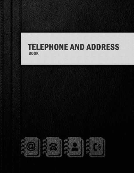 Telephone and Address Book: Large Print Phone Book & Adresses Book with Tabs