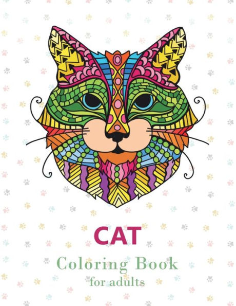 Cat Coloring Book for Adults: Stress Relieving Designs for Adults Relaxation, Creative Cats Coloring Book