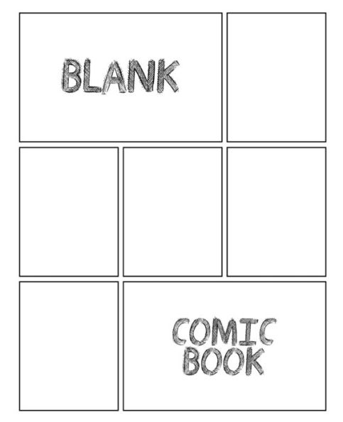 Blank Comic Book: White Cover Draw Your Own Comics A Large 7.5x9.25 Notebook and Sketchbook for Kids and Adults to Unleash Creativit