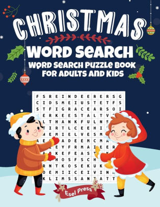 Christmas Word Search Word Search Puzzle Book For Adults And Kids