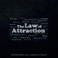 Title: VISION BOARD Law of attraction planner THE LAW OF ATTRACTION - Wish List Goal Getter: Chalkboard Pattern Secret Large Workbook Bucket List Journal - Maximize Productivity Increase Happiness & Achieve Goals, Author: Natural Calm