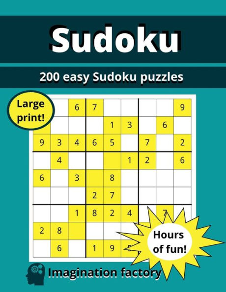 Sudoku 200 easy puzzles: Hours of fun ! Large print Paperback