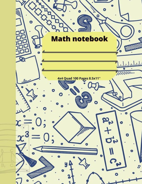 Math notebook: Grid Paper Notebook for students and Teacher /100 Sheets ...