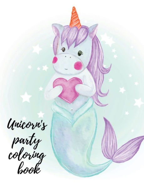 Unicorn's party coloring book: Stunning designs for kids ages 4-8,perfect gift for your loved ones.