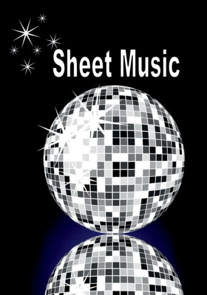 Blank Sheet Music Notebook - Disco Ball: Title: Bronze