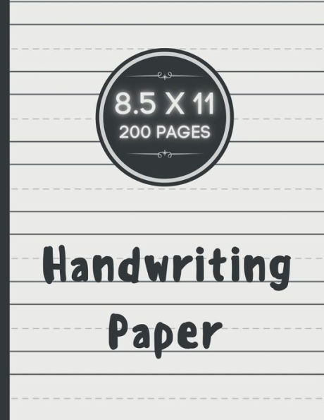 Handwriting Paper: 200 Writing Pages Blank Dotted Midline Journal