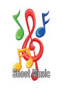 Blank Sheet Music Notebook - Colorful Notes: Composition Manuscript Staff Paper Musicians Notebook
