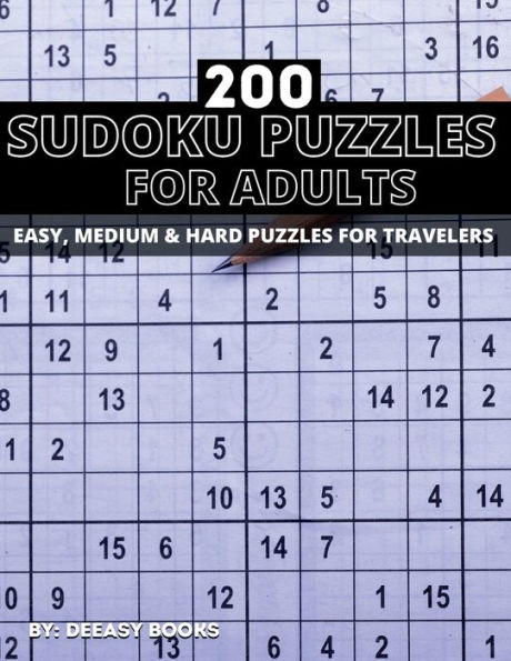 Sudoku Puzzles For Adults: Amazing Sudoku Puzzle Book For Adults-200 Puzzle