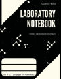 Black Laboratory Notebook: Quadrille-Ruled Science Lab Book with Grid Pages: Numbered Pages and Table of Contents:For Chemistry, Physics, Biology - 8.5