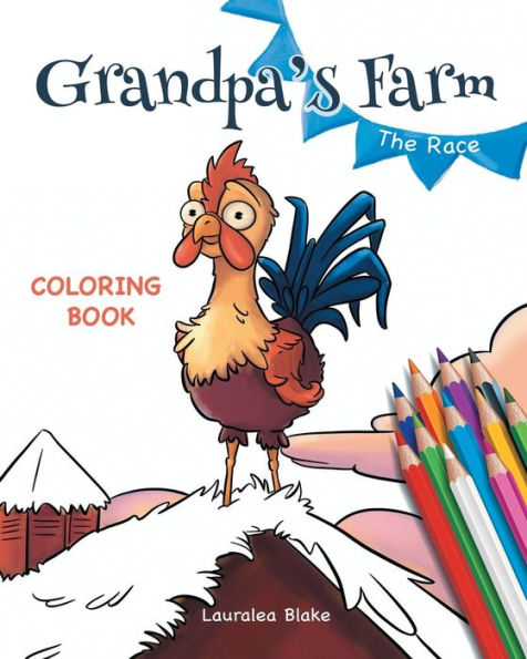 Grandpa's Farm The Race: Coloring Book: