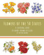 Flowers of the 50 States: A Coloring Book of Hand-Drawn Designs