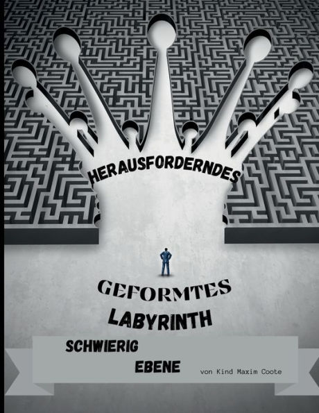Herausforderndes geformtes Labyrinth Schwieriger Ebene: Herausforderndes geformtes Labyrinth Schwieriger Ebene
