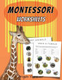 Montessori Worksheets: Games & Activities for Preschool, Pre-k and Kindergarten Learn about LANGUAGE, MATH, ANIMALS AND SHAPES