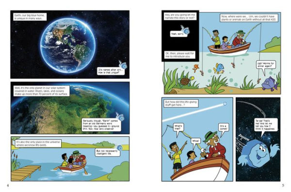 The Shocking Journey from Comets to Oceans: A Graphic Novel about Earth's Water