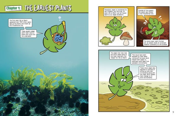 The Amazing Journey from Moss to Rain Forests: A Graphic Novel about Earth's Plants