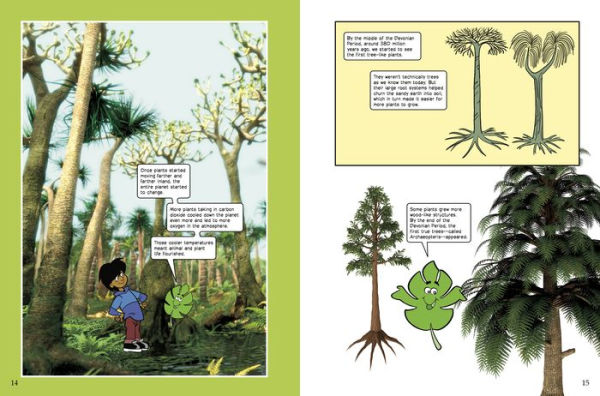 The Amazing Journey from Moss to Rain Forests: A Graphic Novel about Earth's Plants