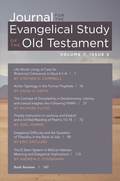Journal for the Evangelical Study of Old Testament
