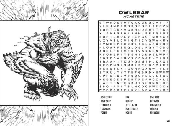 Dungeons & Dragons Word Search and Coloring Book