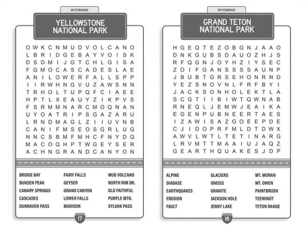 Road Trip USA: Word Search and Puzzles