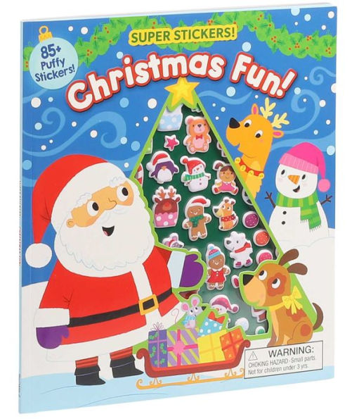 Christmas Super Puffy Stickers! Christmas Fun!