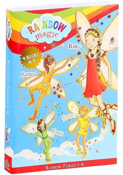 Rainbow Magic Rainbow Fairies: Books #1-4: Ruby the Red Fairy, Amber the Orange Fairy, Sunny the Yellow Fairy, Fern the Green Fairy