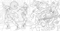 Alternative view 2 of Manga Glow in the Dark Coloring