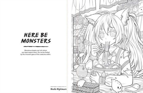 Creepy Cuties Manga Coloring Book