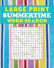 Title: Large Print Summertime Word Search, Author: Editors of Thunder Bay Press