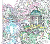 Alternative view 4 of Thomas Kinkade Paint with Water: Through the Seasons