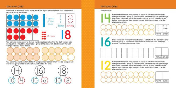 Ready to Learn Kindergarten Math Write & Wipe Workbook with Popper
