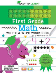 Textbooks download online Ready to Learn: First Grade Math Write & Wipe Workbook with Popper